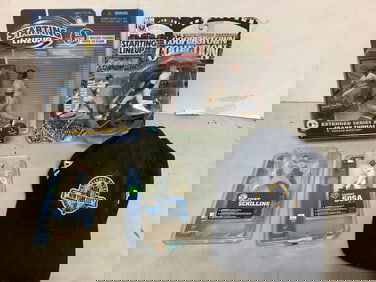 Starting Lineup/MLB baseball figures(Sammy Sosa, Curt Schilling,Frank Thomas, Mickey Mantle-new in