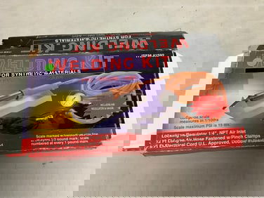 Welding kit for synthetic materials