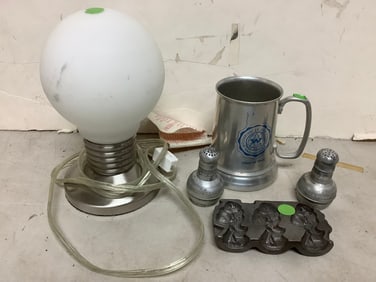 Woodbridge Sr. High School Class of 1948 mug, salt/pepper shakers, dome shaped light