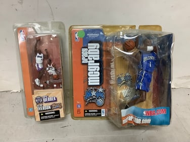 NBA figures(Chris Webber, Allen Iverson, Tracy Mcgrady)