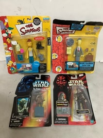 The Simpsons and Star Wars collectible figures