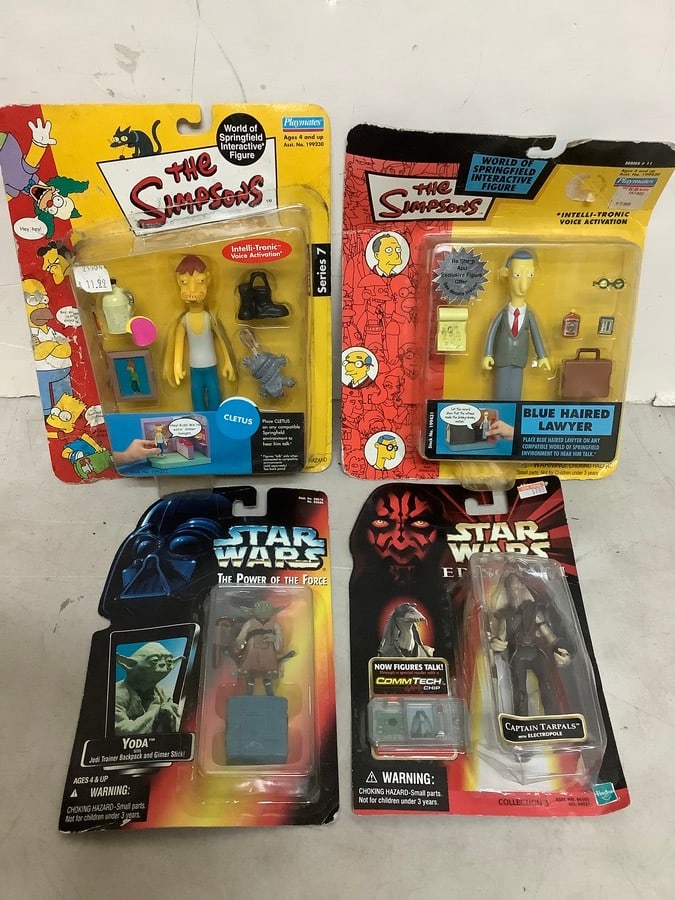 The Simpsons and Star Wars collectible figures (1 of 1)
