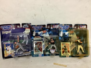 Starting Lineup collectible figures(David Wells, Jose Canseco, and more)