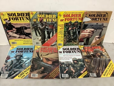 Vintage Soldier of Fortune magazines
