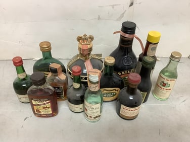 Various Miniature Whiskeys and more