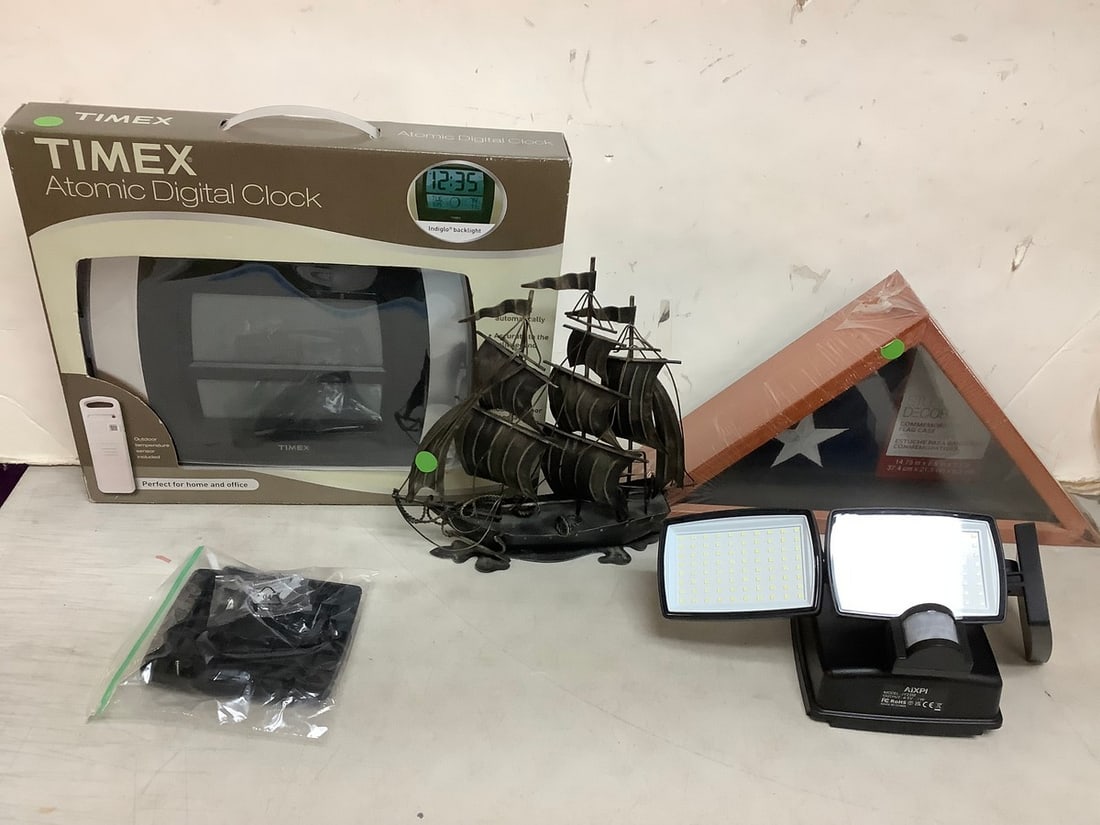 Boat Decor (10.5in Tall), Flag Holder, Timex Digital Clock, and more: Boat Decor (10.5in Tall), Flag Holder, Timex Digital Clock, and more