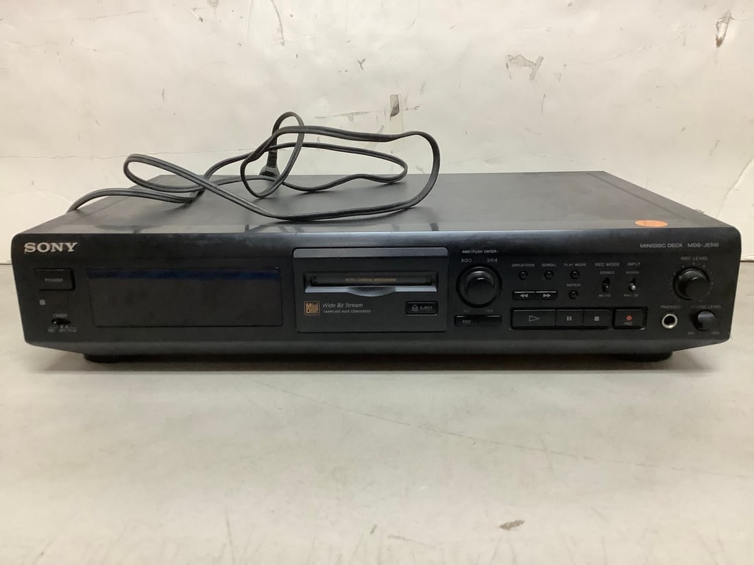 Sony Mini-Disc Deck (Model: MDS-JE510) (1 of 1)