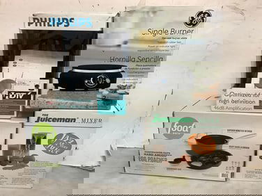 Food Network Egg Poacher, Single Burner Plate, The Juiceman Mixer, and more