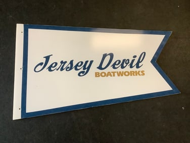 Jersey Devil Boat Works Sign (34inx20in)