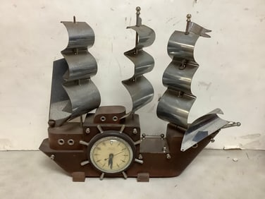United Ship Clock (16in Tall)