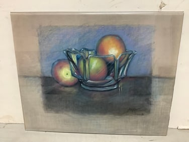 Framed and Signed Pastel Artwork