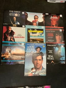 Various Laserdiscs (Outland, Hoosiers, Forever Young, and more)