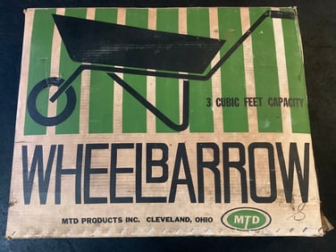 Wheelbarrow (3 cubic feet capacity)