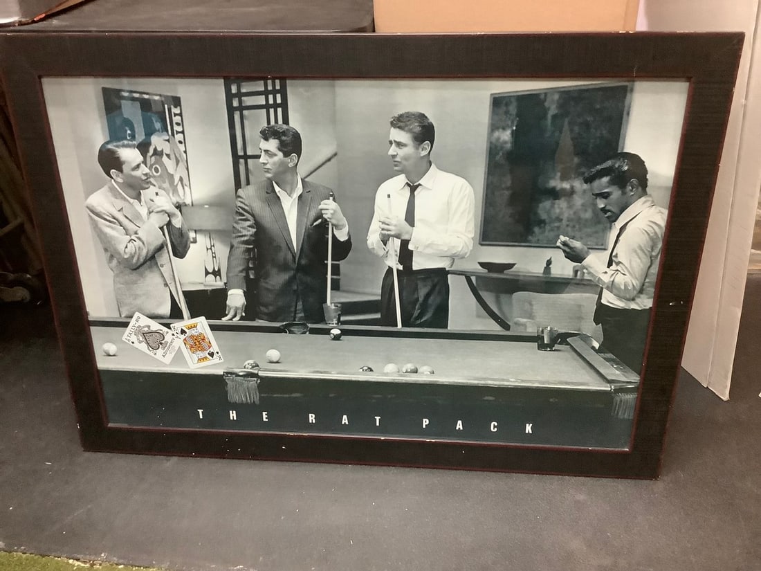 Framed 'The Rat Pack' Black and White Print (28inx40in) (1 of 1)