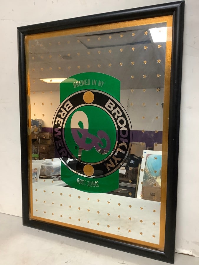 Brooklyn Brewery Decorative Mirror (19.5inx25.5in): Brooklyn Brewery Decorative Mirror (19.5inx25.5in)