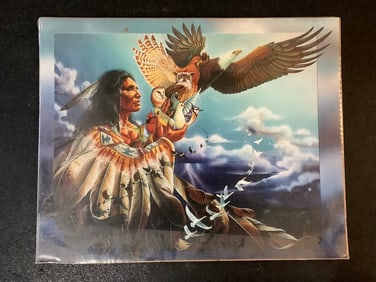 Native Print on Board (16inx20in)