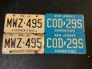 Various License Plates
