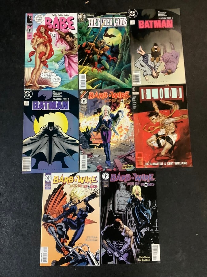 Various Comics (Batman, Blood, Barb wire, and more (1 of 1)