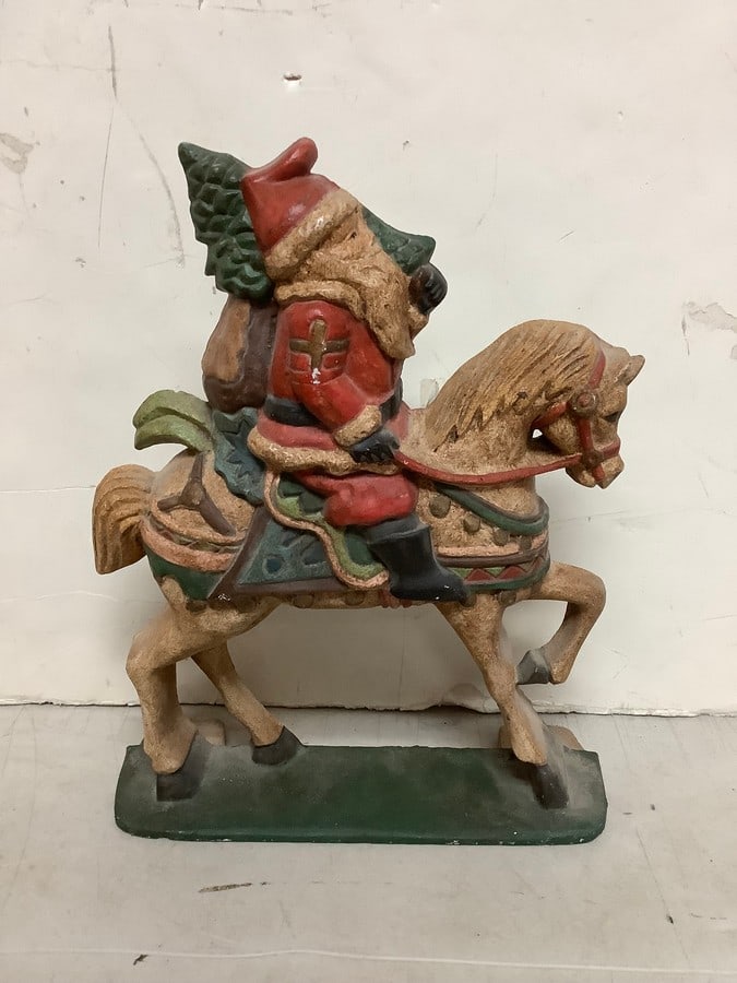 Cast iron santa doorstop(11in.tall): Cast iron santa doorstop(11in.tall)