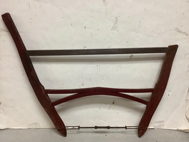 Vintage single hand hard saw(28in.long blade)