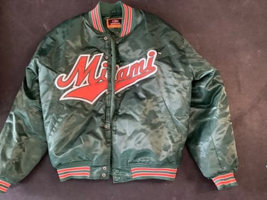 University of Miami varsity jacket(XL)