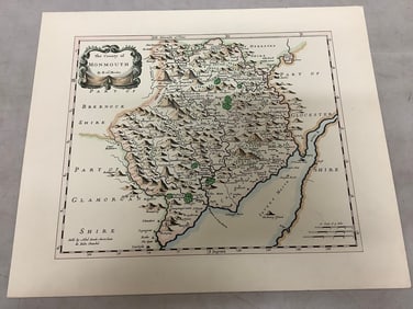 The County of Monmouth map by Rob Morden(15in.x18in.)