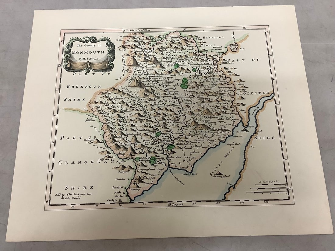 The County of Monmouth map by Rob Morden(15in.x18in.) (1 of 1)