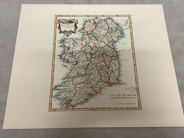 The Kingdom of Ireland map by Rob Morden(15in.x18in.)