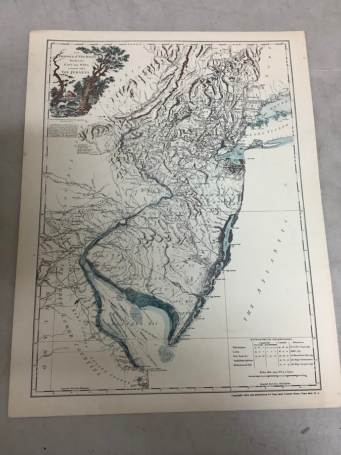 The Province of New Jersey divided into East and West map(14in.x18in.): The Province of New Jersey divided into East and West map(14in.x18in.)
