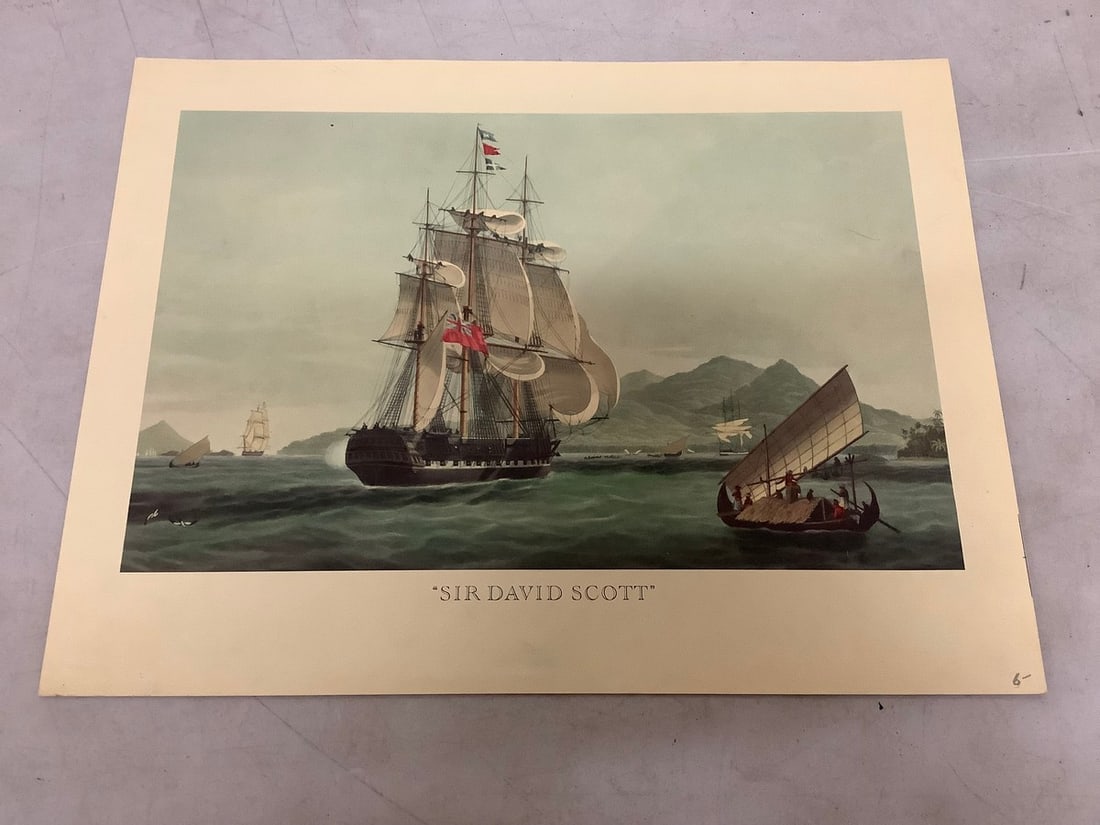 Sir David Scott boat art print(12.25in.x16.25in.) (1 of 1)