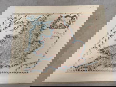 England map by Rob Morden(15in.x18in.)