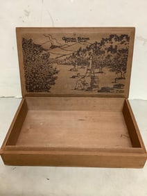 Canoga Farms Encino, Caliornia Decorative Wooden Box (12.5inx7.5in2.5in)