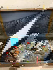 Super Fortress carrying case(21in.x14in.x7in.)full of fishing supplies