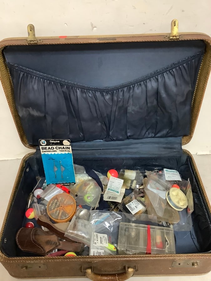 Super Fortress carrying case(21in.x14in.x7in.)full of fishing supplies (1 of 1)