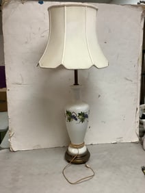 Decorative lamp with shade-shade slightly torn(39.5in.tall)
