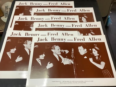 Jack Benny Fred Allen prints(15.5in.x23.5in.)