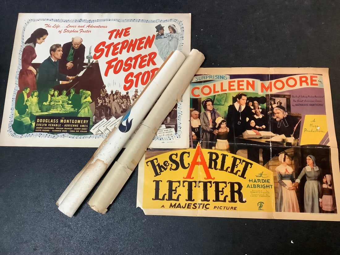 Vintage movie posters(The Stephen Foster Story-22in.x28in., The Scarlet Letter, and more) (1 of 1)
