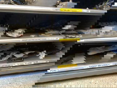 Shelf lot of test equipment