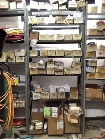 Shelving unit (contents included-new parts)
