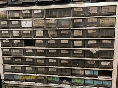 New parts in parts divided drawer