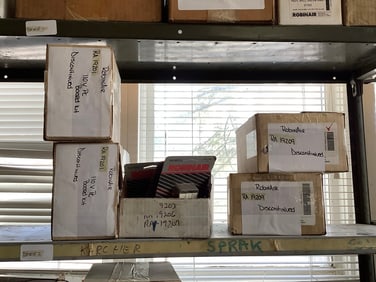 New Robin Air replacement parts in boxes