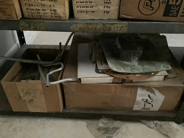 Shelf lot of new in package rebuilding parts