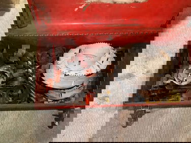 Tool box full of hole saws