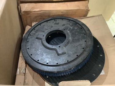 Large box of cleaning brush attachments