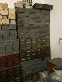 Tool bins filled with rebuild kits