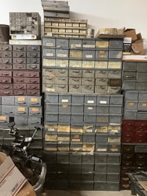 Tool bins filled with rebuild kits