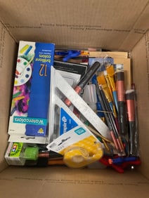 Lot of art supplies
