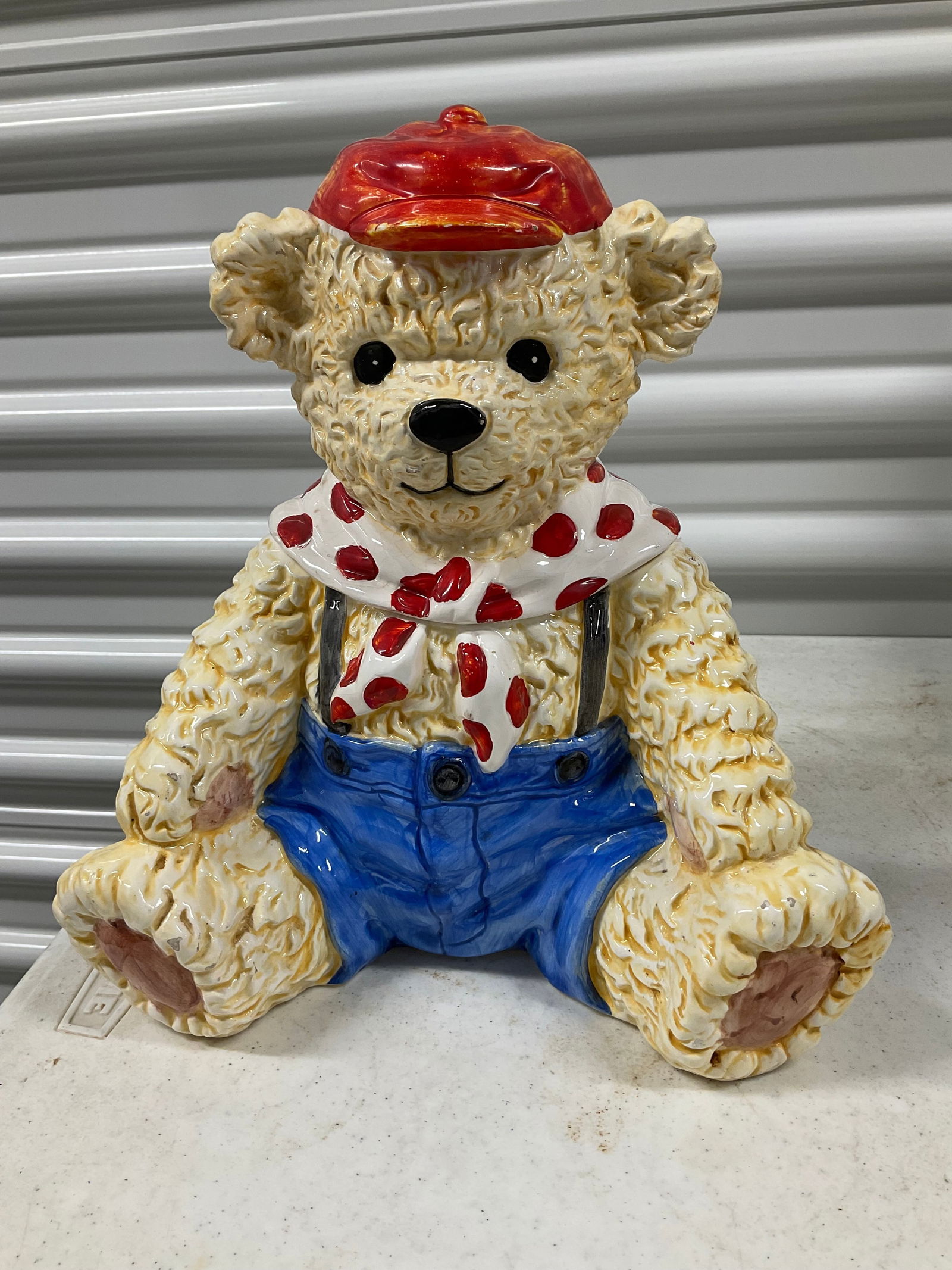 vintage rare heritage mint teddy bear cookie jar (1 of 1)