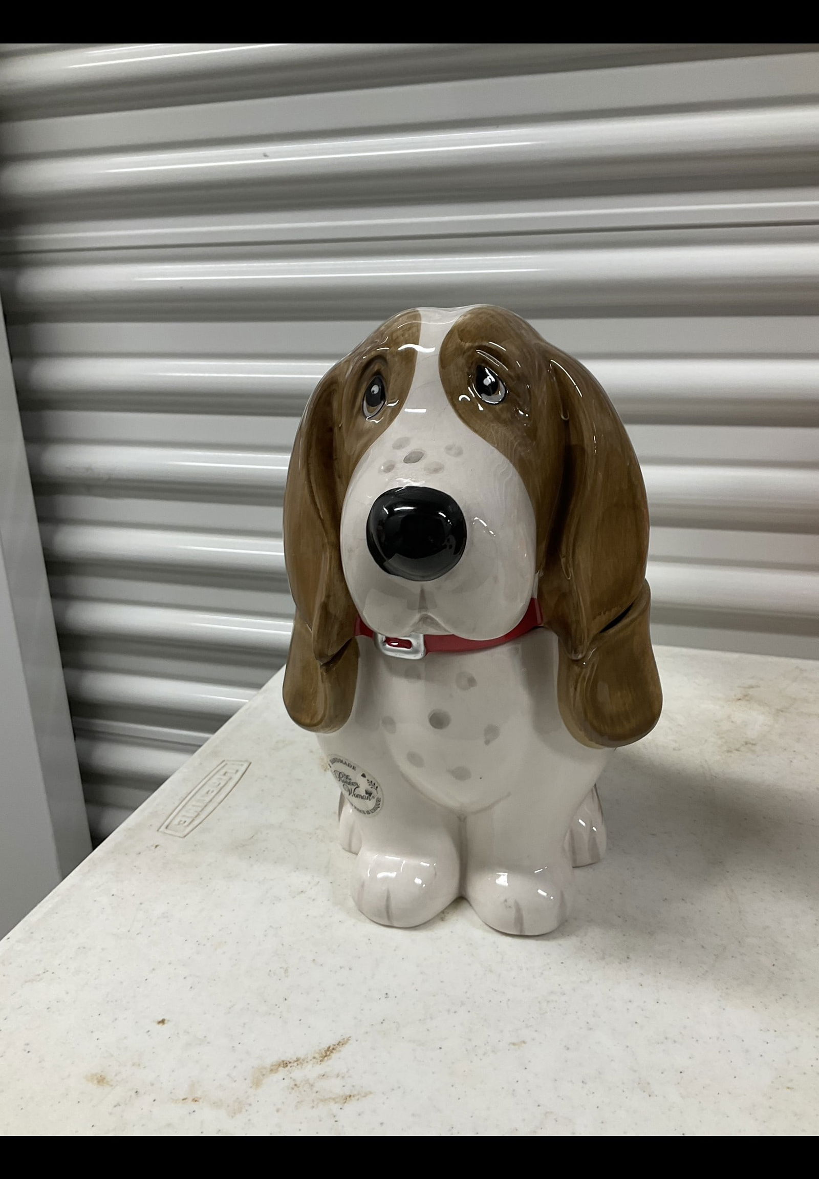 Vintage Dog cookie jar 11in: Vintage Dog cookie jar 11in