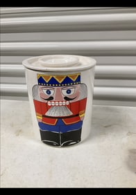 Vintage Nutcracker cookie jar 8in